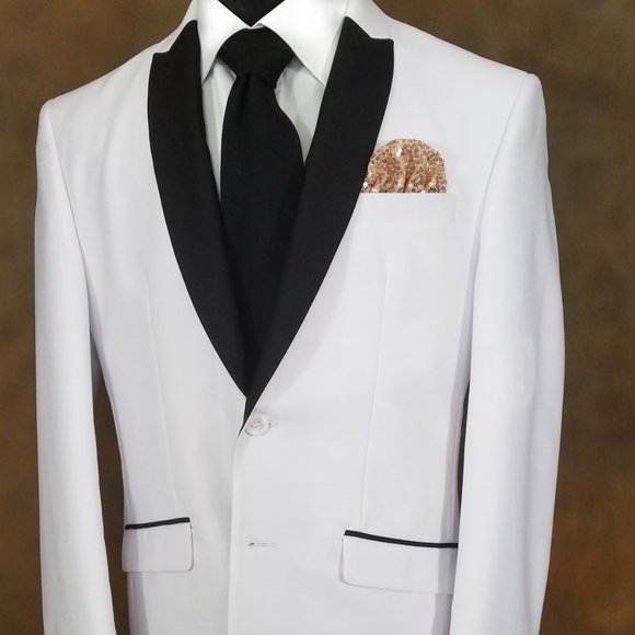 NEW Sequin Pre-Folded Pocket Square Insert - Rose Gold - Picture 2 of 5